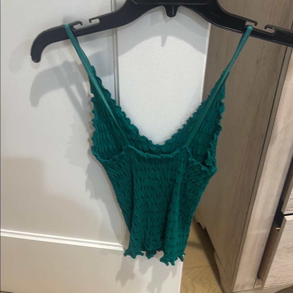 Free people Green Textured Sleeveless Top - Picture 2 of 3